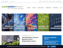Tablet Screenshot of cleanenergy-project.de